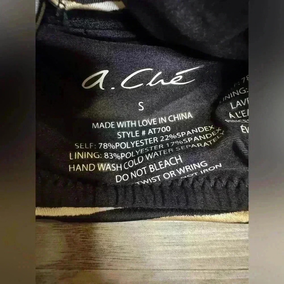 A.CHE Women’s Hermosa Tala Foam-Padded Jersey Longline Bikini Top Size S - Picture 4 of 8